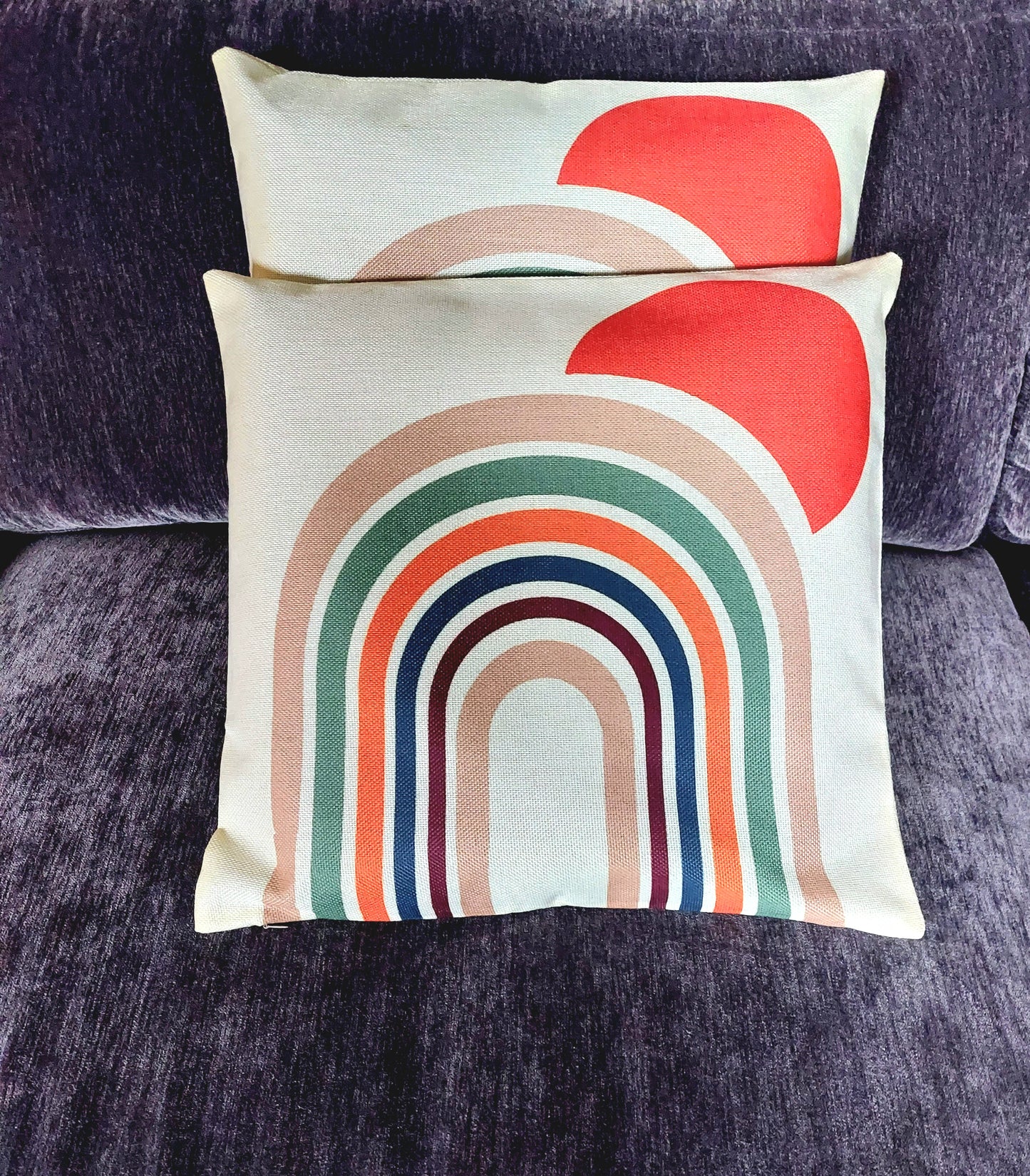 Boho Pillow Covers "Rainbow"