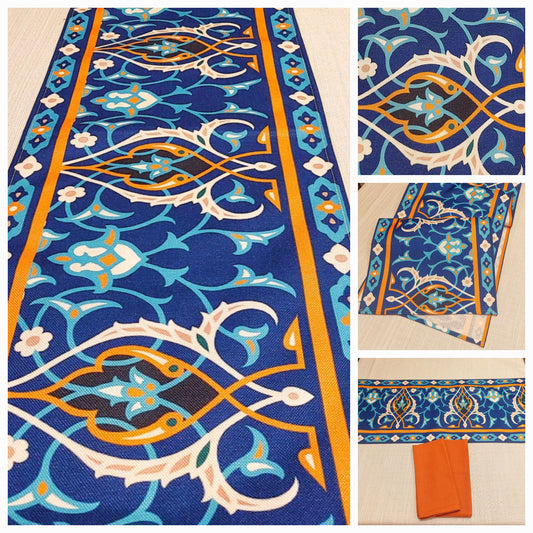 Table Runner:  Arabesque/Orange