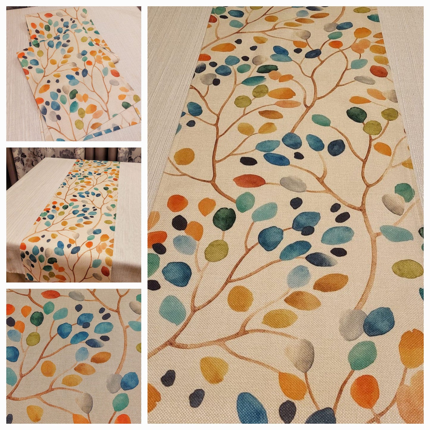 Table Runner "Colorful Leaves"