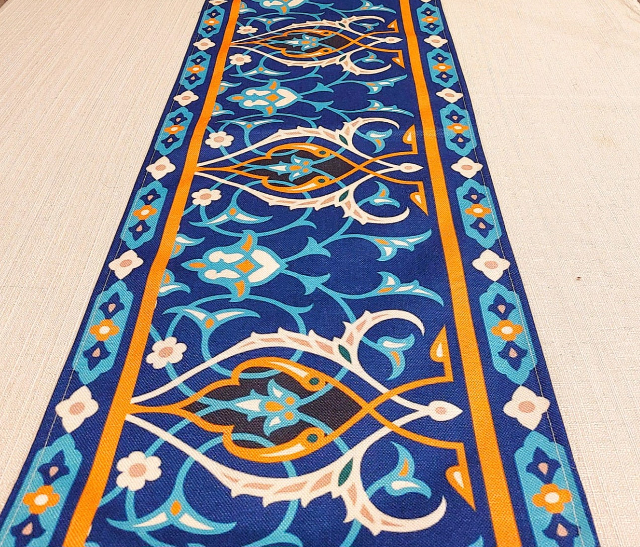 Table Runner:  Arabesque/Orange